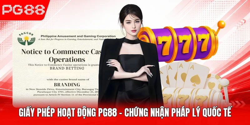 Giấy Phép Hoạt Động PG88